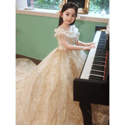 Childrens Princess Dress Spring Girls Evening Dress Show F