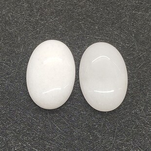 2pcs/Bag 18 Colors Natural Stone Cabochons 20x30x7mm Oval Pa