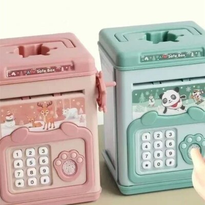 Electronic Piggy Bank Childrens Cash Box Password Safe Smar