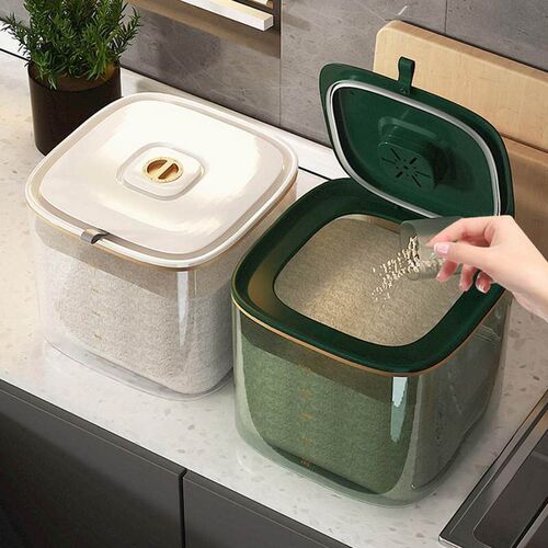 Rice Holder Bin Rice Bin Dispenser Reusable Airtight Cereal