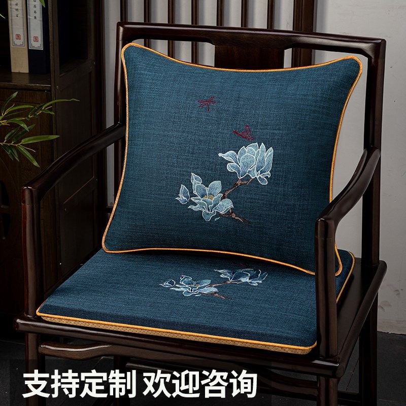 红木沙发坐垫椅垫餐椅垫家具圈椅垫子太师椅子防滑中式防滑定