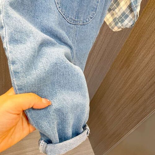 Soft cute foreign-style versatile childrens spring new deni