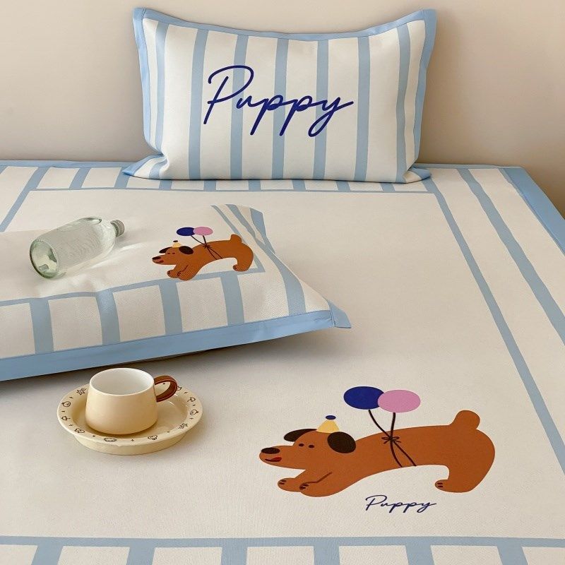 飞行家 卡通裸睡冰丝凉席三件套A类抗菌夏季可水洗空调软席床笠款,床上用品,冰丝席,淘宝优惠券,粉丝福利购,淘宝优惠卷