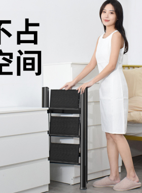 奥诺森梯子家用折叠伸缩加厚人字梯铝合金室内多功能小梯子伸缩