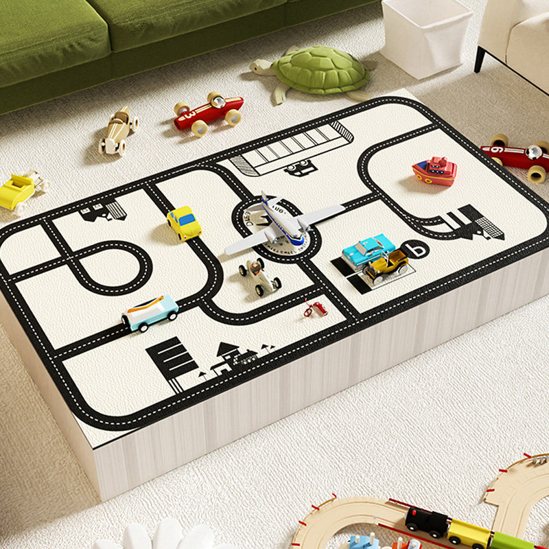 硅胶卡通儿童游戏桌垫皮革客厅茶几垫防水防油防烫免洗停车场桌布,居家布艺,桌布,淘宝优惠券,粉丝福利购,淘宝优惠卷