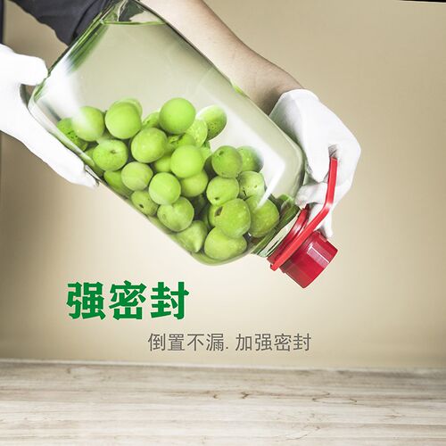 加厚无铅5斤10斤青梅杨梅果酒玻璃泡酒瓶人参药酒自酿容器储酒坛