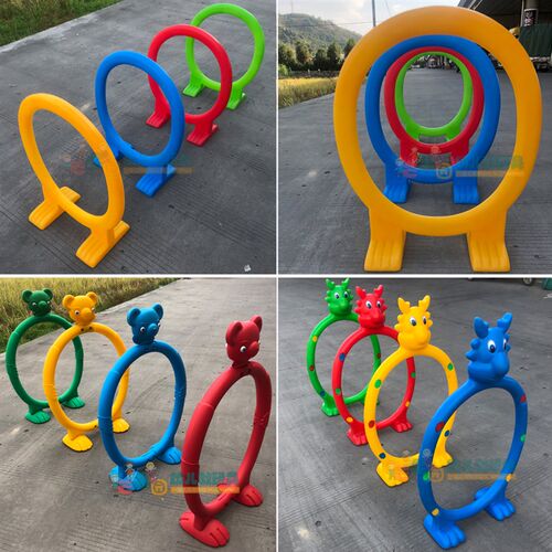 几何圈型钻圈早教室内儿童感统训练器材幼儿爬行钻洞游戏玩具组合