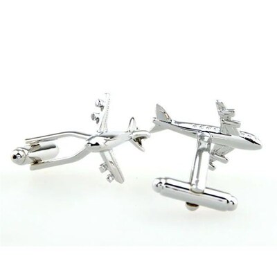 Lepton Fashion Plane Styling Cufflinks For Mens Hot Sale Rea