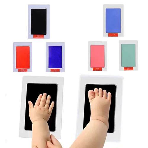 born Baby Footprint Kit DIY Non toxic Touch Ink Pads Photo F