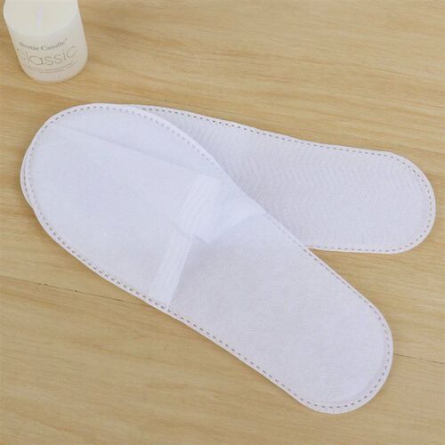 10 pairs of White Non Woven Disposable Slippers Travel Home