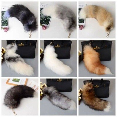 Pompoms Animal Tail Keychain Bag Tassel Bags Charm Plush