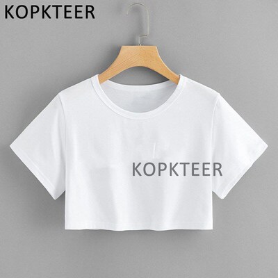 Solid Color Black White Women Crop Tops 2023 Fashion Summer