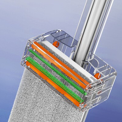 Mop Floor Cleaning System Flat Mop Mop Pads Wet Dust Mopping