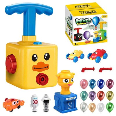 Balloon Launcher Chldren's Car Toys Wth Pump Rocket