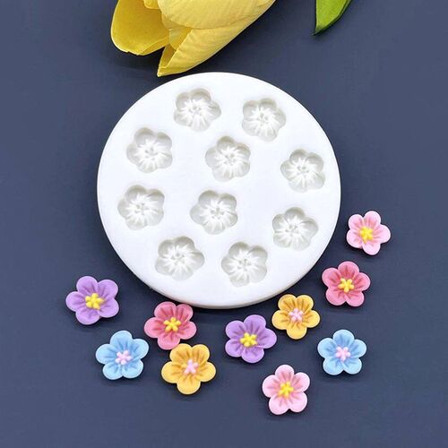 Flower Daisy Silicone Sugarcraft Mold Resin Tools Cupcake Ba