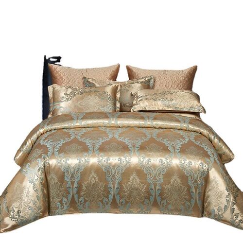 Satin Jacquard Four-piece Light Luxury Bed Sheet Set, Four-p