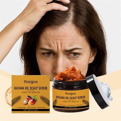 HOEGOA Batana Hair Scrub - Hair Care for Cleansing Roots, Im