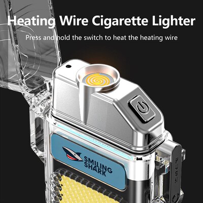 Keychain flashlight rechargeable portable light lighter