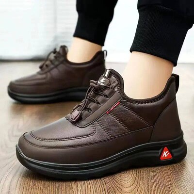Winter New MENS Plush and Thick Insulation, Anti Slip, Wate