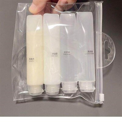 Daily Use Travel Squeeze Tube Refillable Bottles for Lotion,