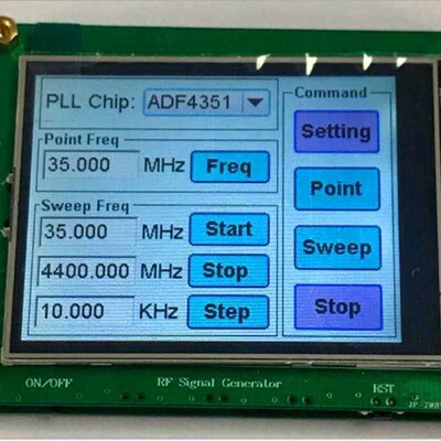 35-4400M ADF4351 RF Signal Source Signal Generator Wave / Po