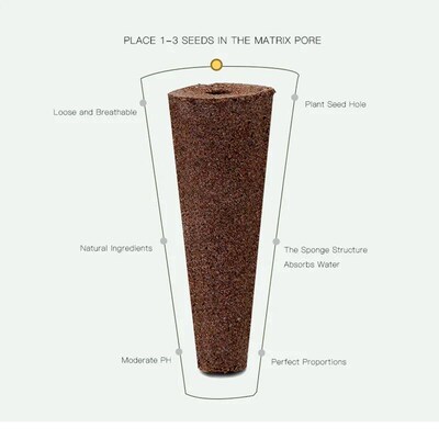 Seed Grow Sponge Seedling Block Hydroponic Substrate Seed St