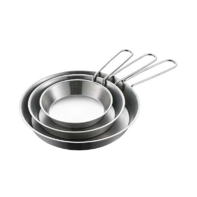 Stainless Steel Nonstick Fry Pans Foldable Handle Cookware