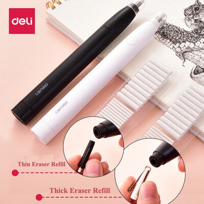 Deli Mechanical Pencil Eraser Drawing Cute Kneaded Electric