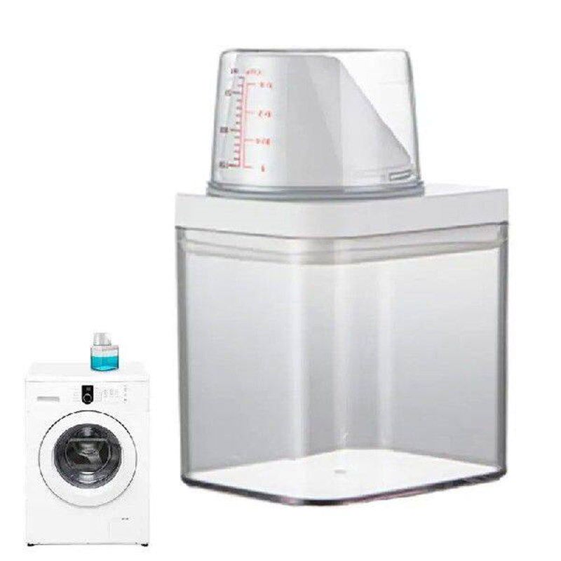 Home Laundry Powder Container Laundry Room Box Dispenser - 实物图