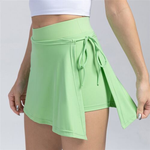 Summer Side Bandage Tennis Skirts Women Workout Golf