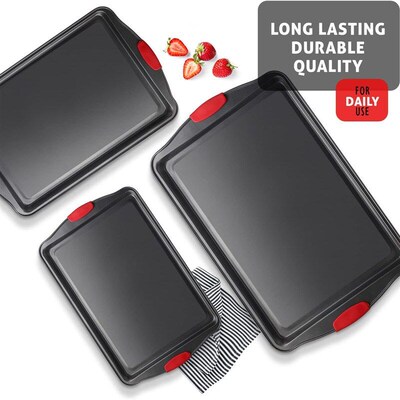Cookie Baking Sheet Set Baking Pan Nonstick Kitchen Bakeware
