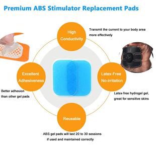 50/100 PCS Replacement Gel Pads For EMS Trainer Abdominal Mu