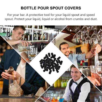 100 Pcs Olive Oil Bottle Spout Cover Dustproof Pourer Cap