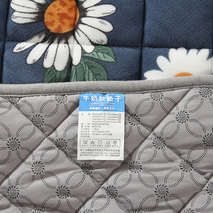 床垫薄款珊瑚绒垫子可水洗被褥铺底冬季法兰绒毯子垫床铺床的褥子