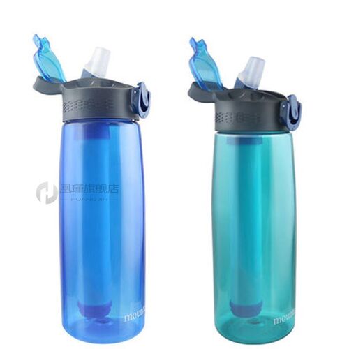 Outdoor Water filter bottle Portable Purifier 0.65L For Camp
