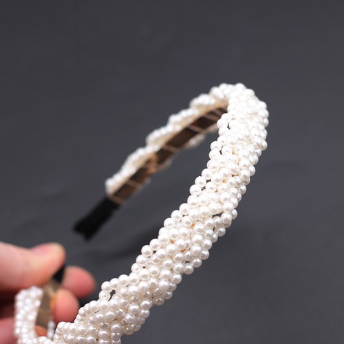 Korean braided pearl headband  accessories new arrival Fashi