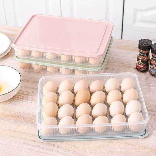 Refrigerator egg storage box 24 grid egg tray Kitchen with l