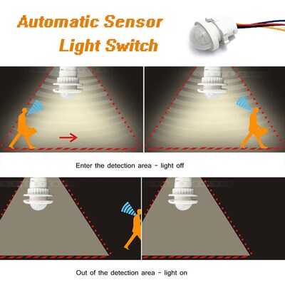 110V 220V LED PIR Infrared Motion Sensor Detection Automatic