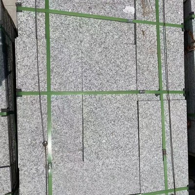 定制白地铺火烧石黑白灰路沿石天然大理石石材花岗岩芝麻灰水磨石