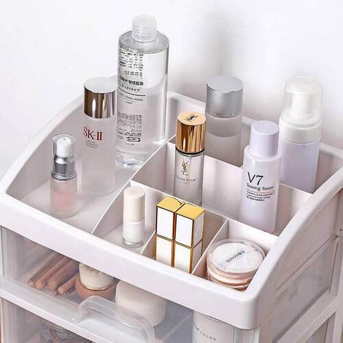 Cosmetic Storage Box Brush Holder Container Makeup Organizer