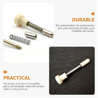 6 Pcs Baby Crib The Switch Window Screen Plunger Pin Spring