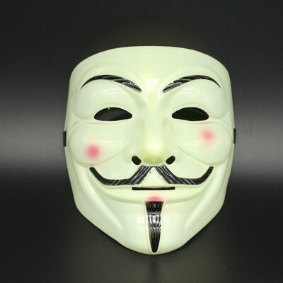 恶作剧匿名盖伊福克斯面具成人服装麦克