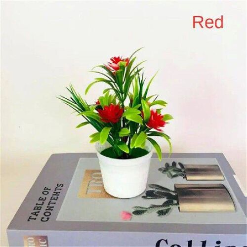 Artificial Lotus Simulated Potted Plant 13*18cm Plastic