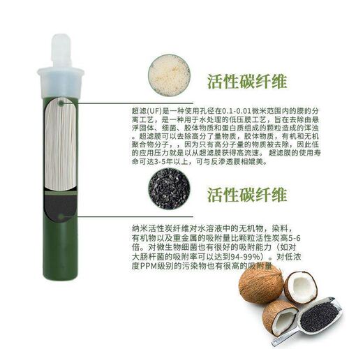 Large Capacity Outdoor Water Filter Bag, Portable and Foldab