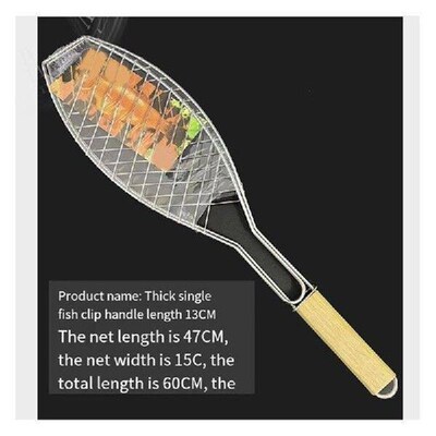 Outdoor Roasting Fish Grilling Basket Grilled Fish Clip