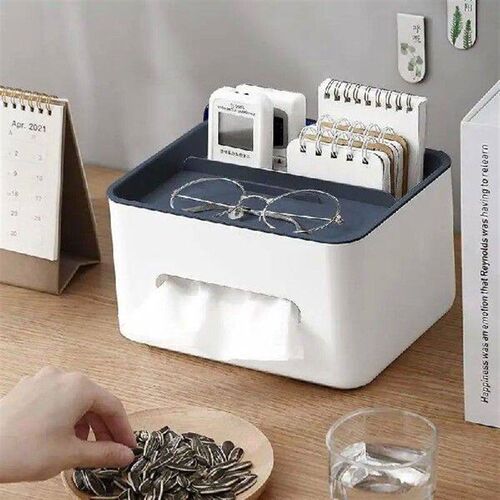 New Tissue Box Napkin Holder Remote Control Storage Desk