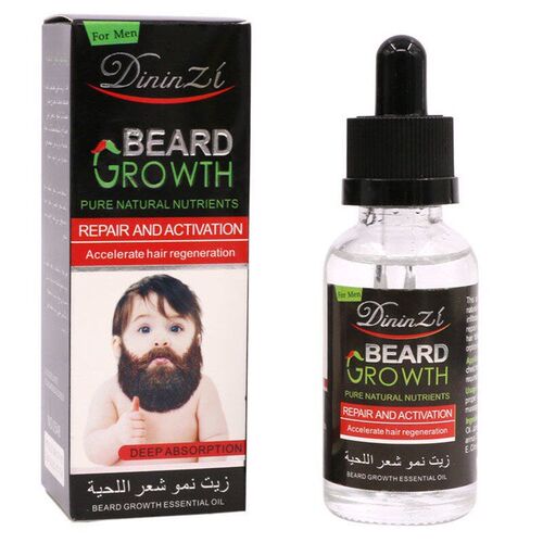 Beard Growth oil胡须生长液浓密男毛发增长液胡子胸毛眉毛增长液