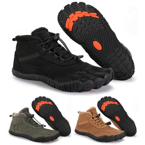 Women Men Winter Booties High-Top Barefoot kking Mountain Bo