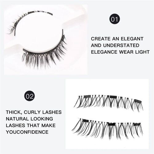 Reusable Magnetic Eyelashes And Mirror Case Gift Set 3D Most
