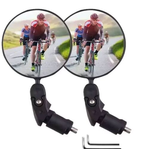 Bicycle 2pcs/set Rear View Convex Mirror Handlebar Drop Bar